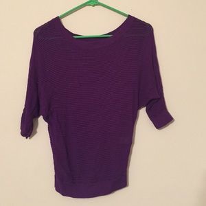 Purple knit top