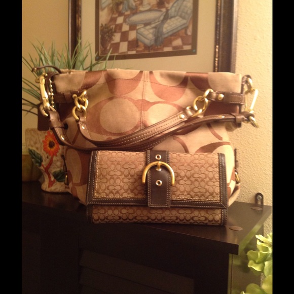 Coach bag and wallet