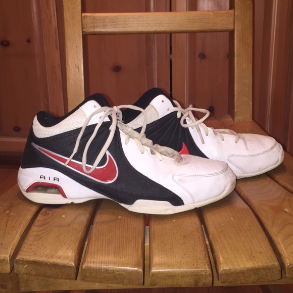 Black white & red women's Nike air b-ball shoes