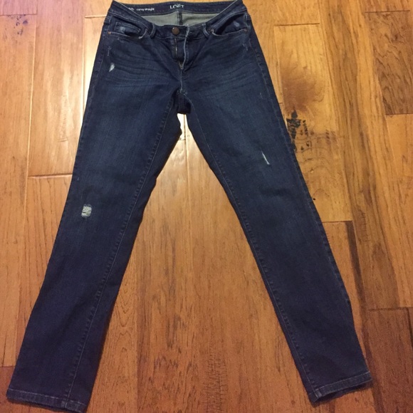 straight denim jeans