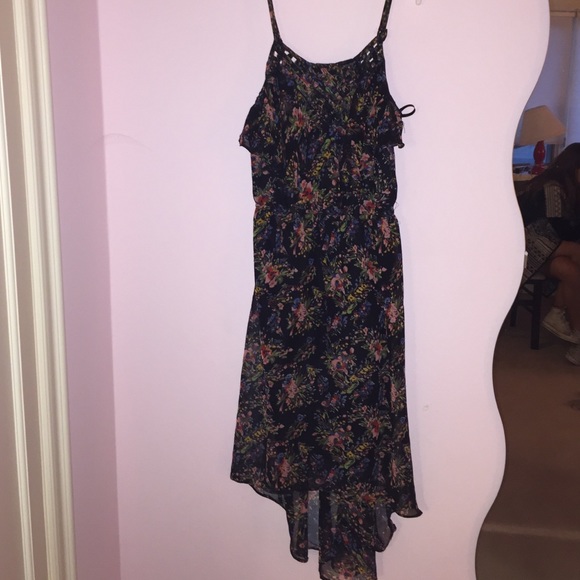 Floral high-low dress
