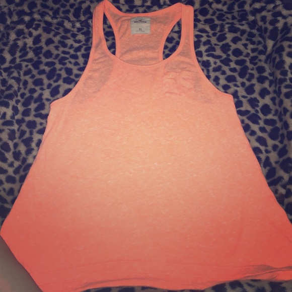 Hollister neon tank top