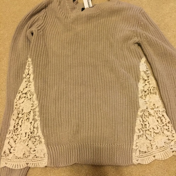 F21 Lace Sweater