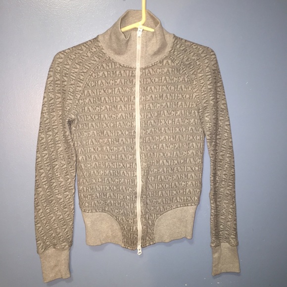 Armani Exchange zip up sweater