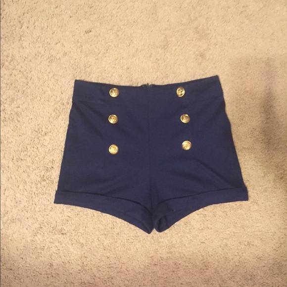 🌟ON HOLD🌟High-Waisted Navy Blue Sailor Shorts