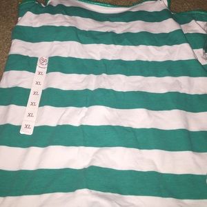 WHITE AND GREEN CAMI