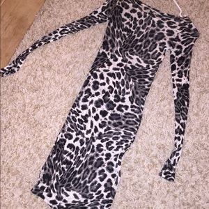 BCBG leopard bodycon dress