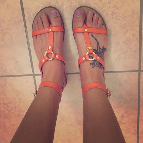 Aldo orange sandals