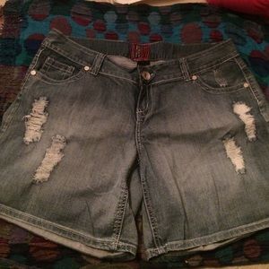 Torrid Denim Shorts distressed style