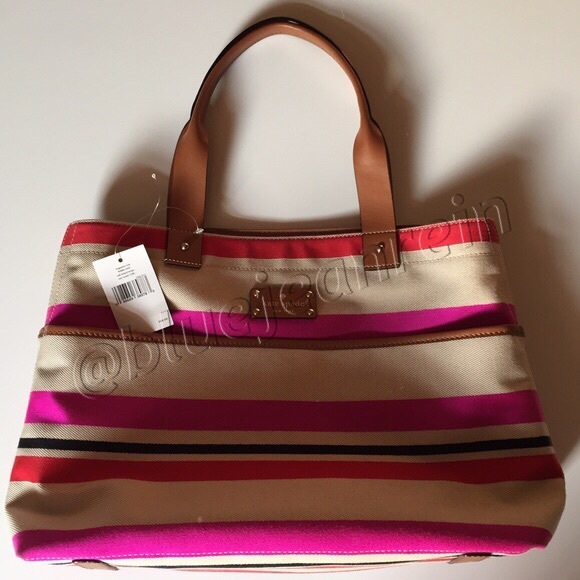 🚫SOLD NWT kate spade Oak Island Stripe Tote! - Picture 2 of 4