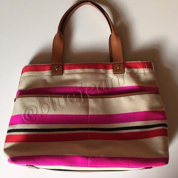 🚫SOLD NWT kate spade Oak Island Stripe Tote! - Picture 3 of 4