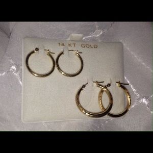 14KT Gold Hoop Earrings