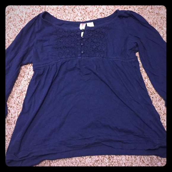 Flowy Navy Shirt