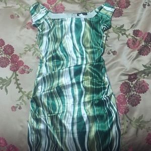 Off the shoulder cocktail dress