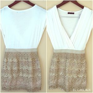 Love Culture Gorgeous lace bottom dress