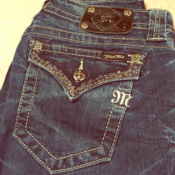 MISS ME skinny jeans with detail