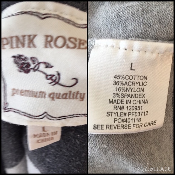 Pink Rose hooded open cardigan - Picture 4 of 4