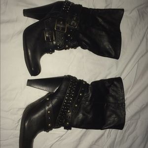 Kate Preston black studded boots