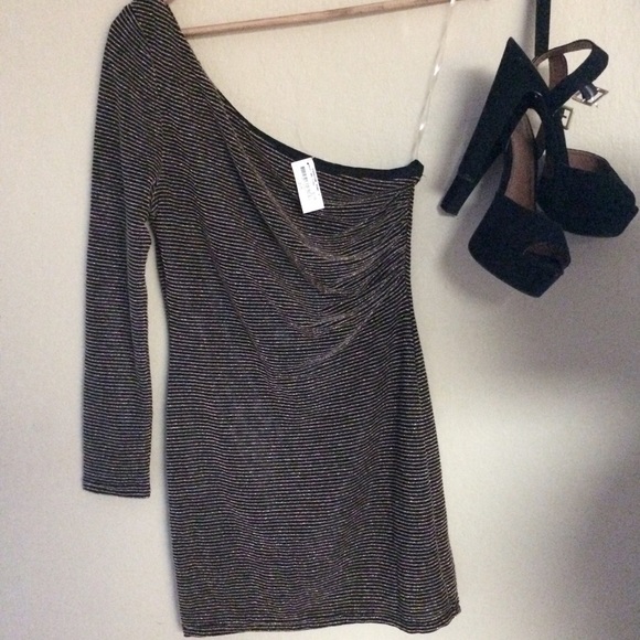 🎉12/13 HP🎉NWT Off Shoulder Sparkly Dress