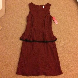 Maroon Pencil Dress