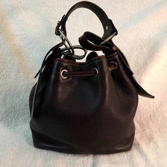 🚫 SOLD Downey & Bourke Lather Brown Bag - Picture 2 of 4