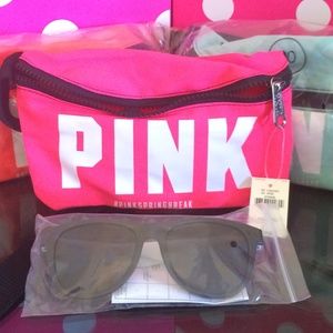 Victoria secret PInK sunglasses and fanny pack