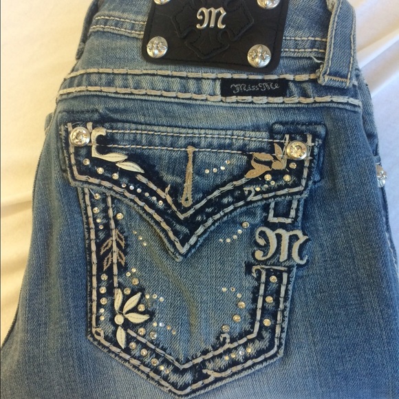 Miss Me Jeans Bootcut Lowrise Stretch - Short - Picture 1 of 4