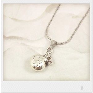 Silver plated lottery pocket necklace