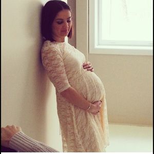 STUNNING! Lace maternity dress!