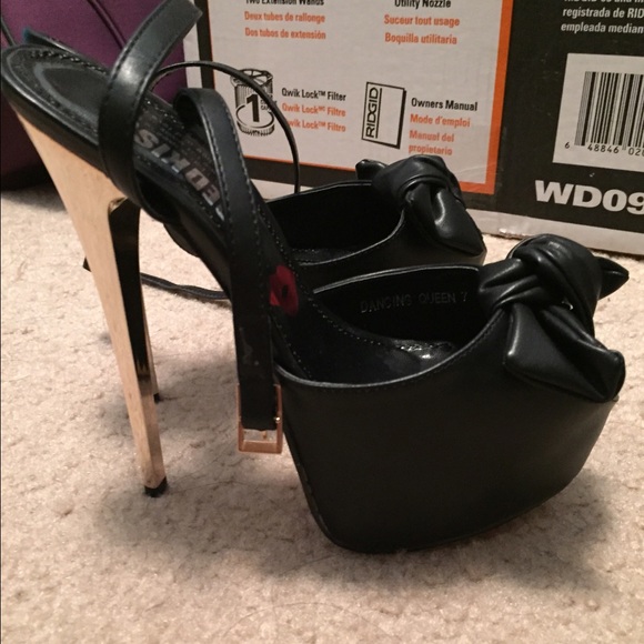 Black stilettos