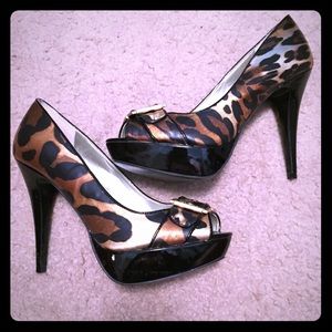 Leopard print heels