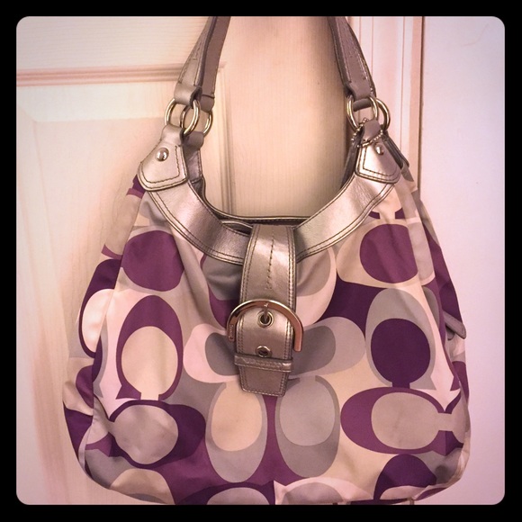 COACH Scarf print medium tote