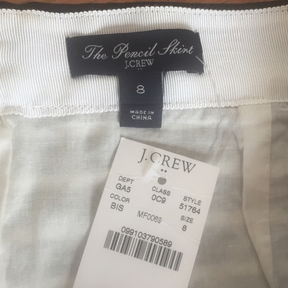 🚫SOLD🚫J.Crew Factory pencil skirt in stripe sz 8 - Picture 4 of 4