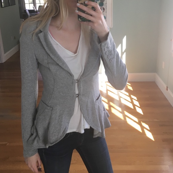Free People Grey Blazer