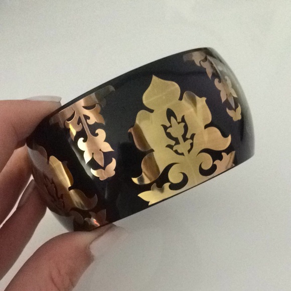 Juicy Couture Wide Brocade Design Bangle