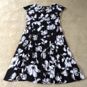 Empire waist cap sleeve dress