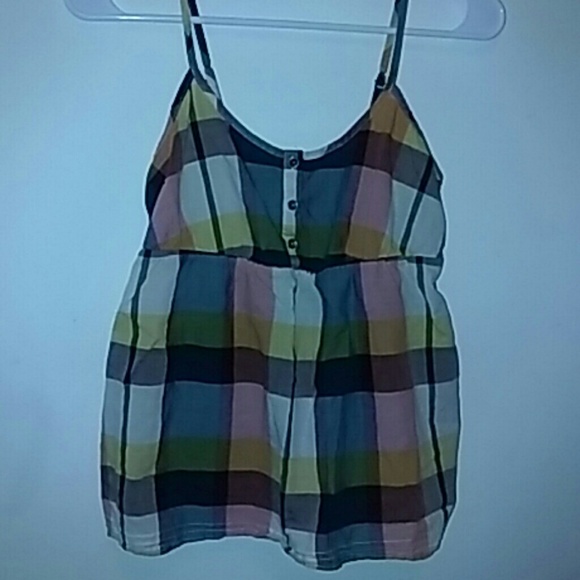 GAP PLAID SIMPLE SUMMER TOP