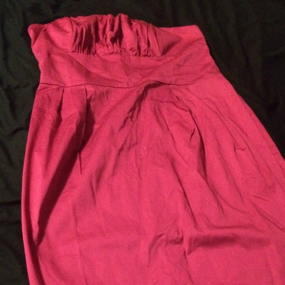 Fuchsia knee length cocktail dress