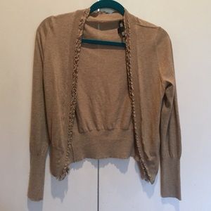 Banana Republic Tan open cardigan
