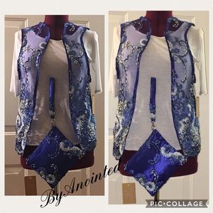 Custom embroidered Victorian design set by anoint