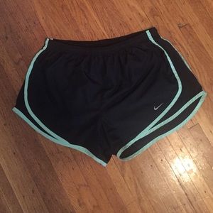 Black and mint Nike Dri-Fit Shorts