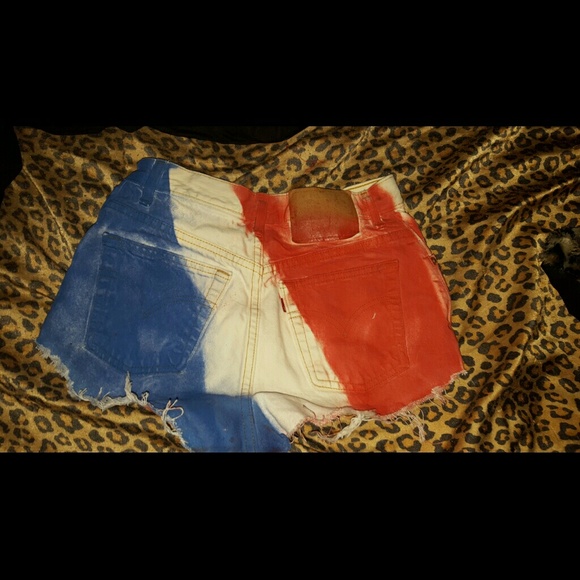 High waisted Levis:redwhiteblue - Picture 2 of 3