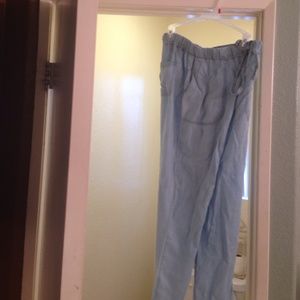 Light denim joggers pants