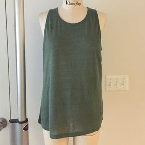 T by Alexander Wang Linen Silk Tank Top