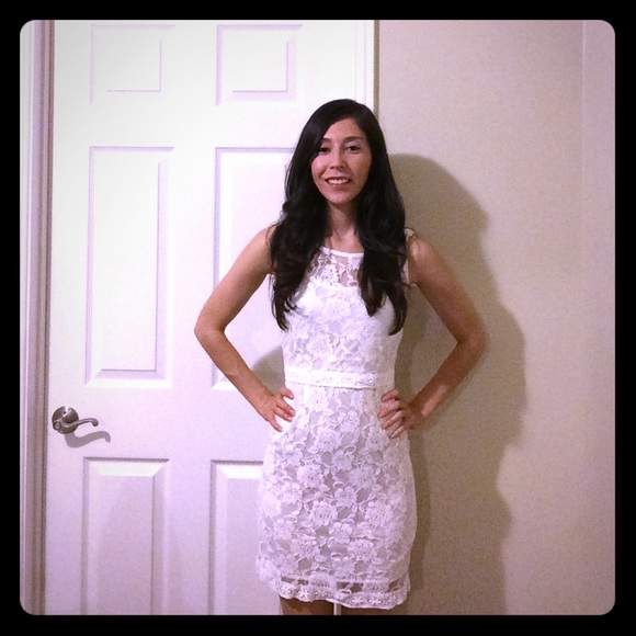 White lace dress!!
