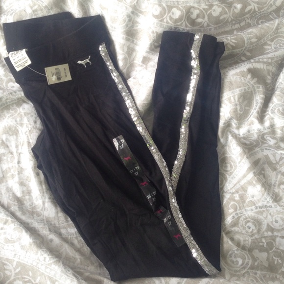 Victoria's Secret Sequin Stripe Legging