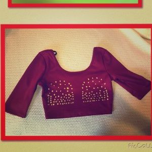 Crop Top: Red