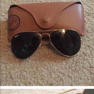 Two Ray ban aviators