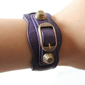 Balenciaga Arena Leather Bracelet