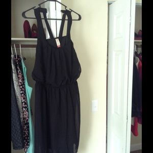 Black dress racer back